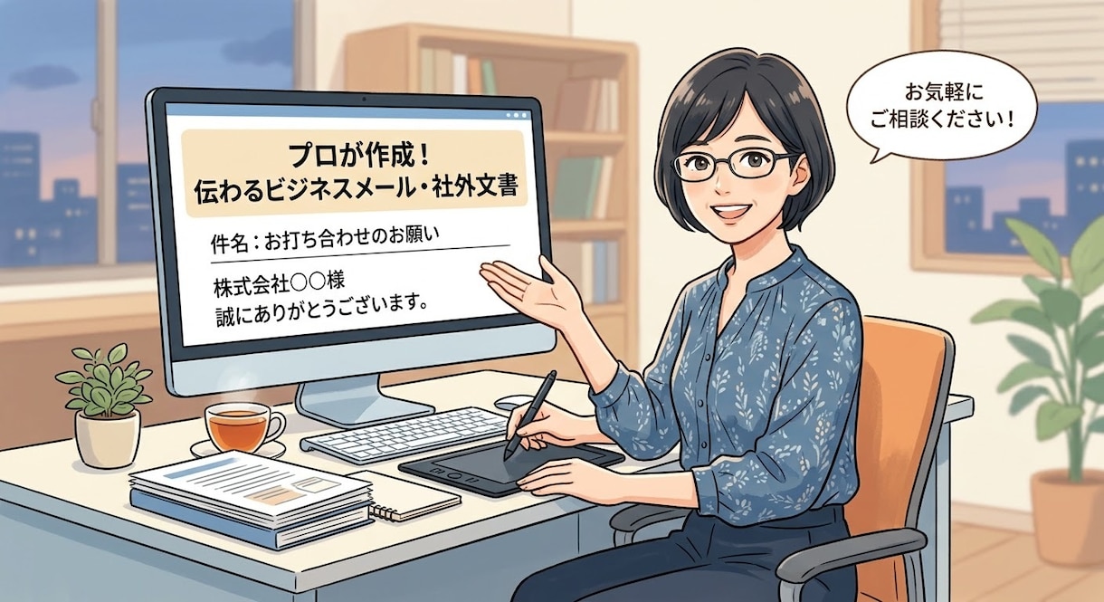 プロが作成！伝わるビジネスメール・社外文書へします 相手の心をつかむ！丁寧で安心な文章を迅速にお届けします イメージ1