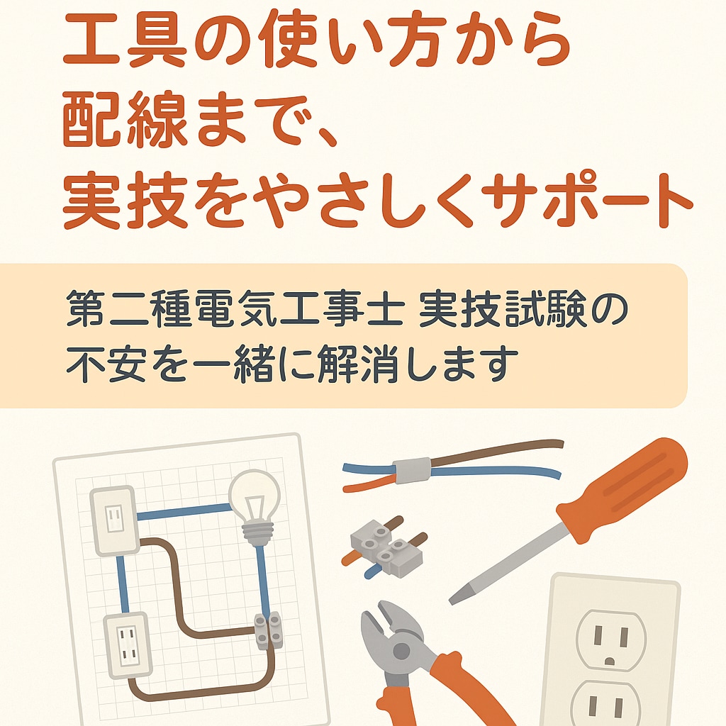 第二種電気工事士の実技勉強お手伝いします 工具の使い方から配線まで、実技をやさしくサポート イメージ2