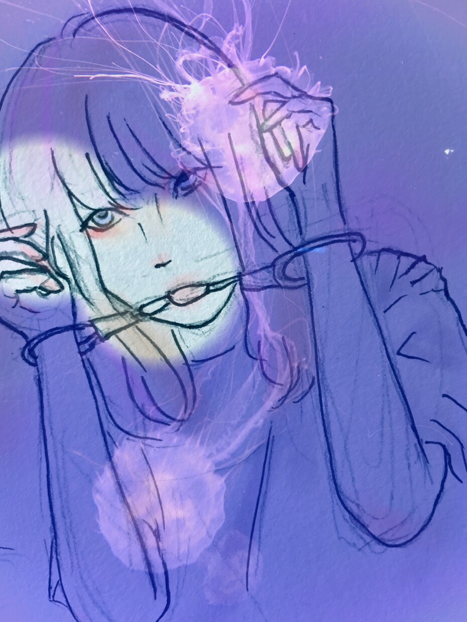 写真と線で描く、印象的な人物を描きます 現実と線で、記憶に残るビジュアル イメージ2