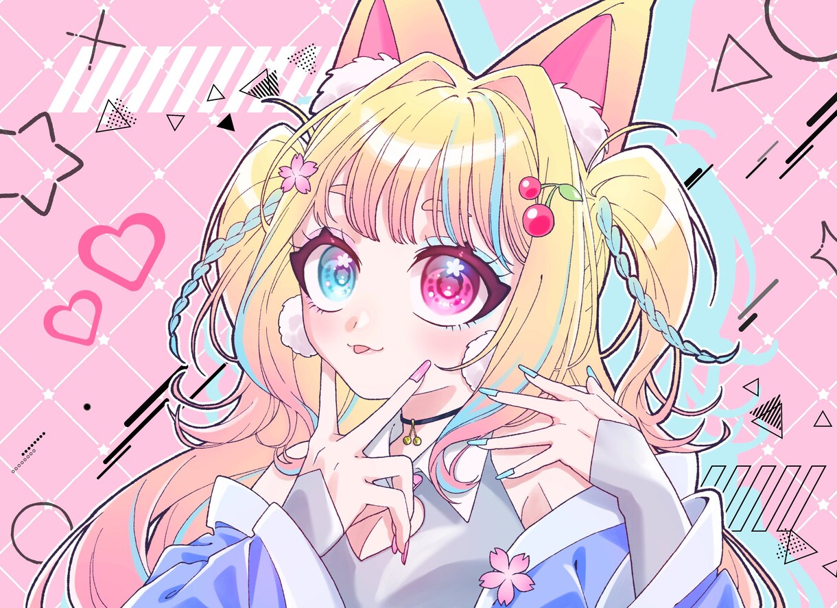 可愛くポップで明るいイラストお描きします アイコン・ヘッダー・サムネにどうぞ！ イメージ1