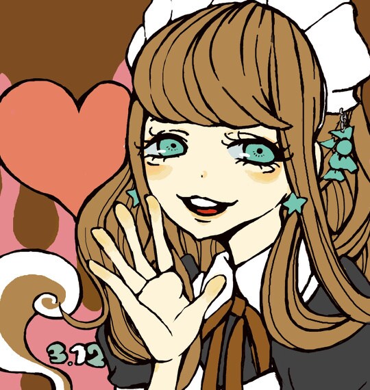 モチーフ入り似顔絵描きます おしゃれでPOP なモチーフ追加デザイン似顔絵（カラー） イメージ2