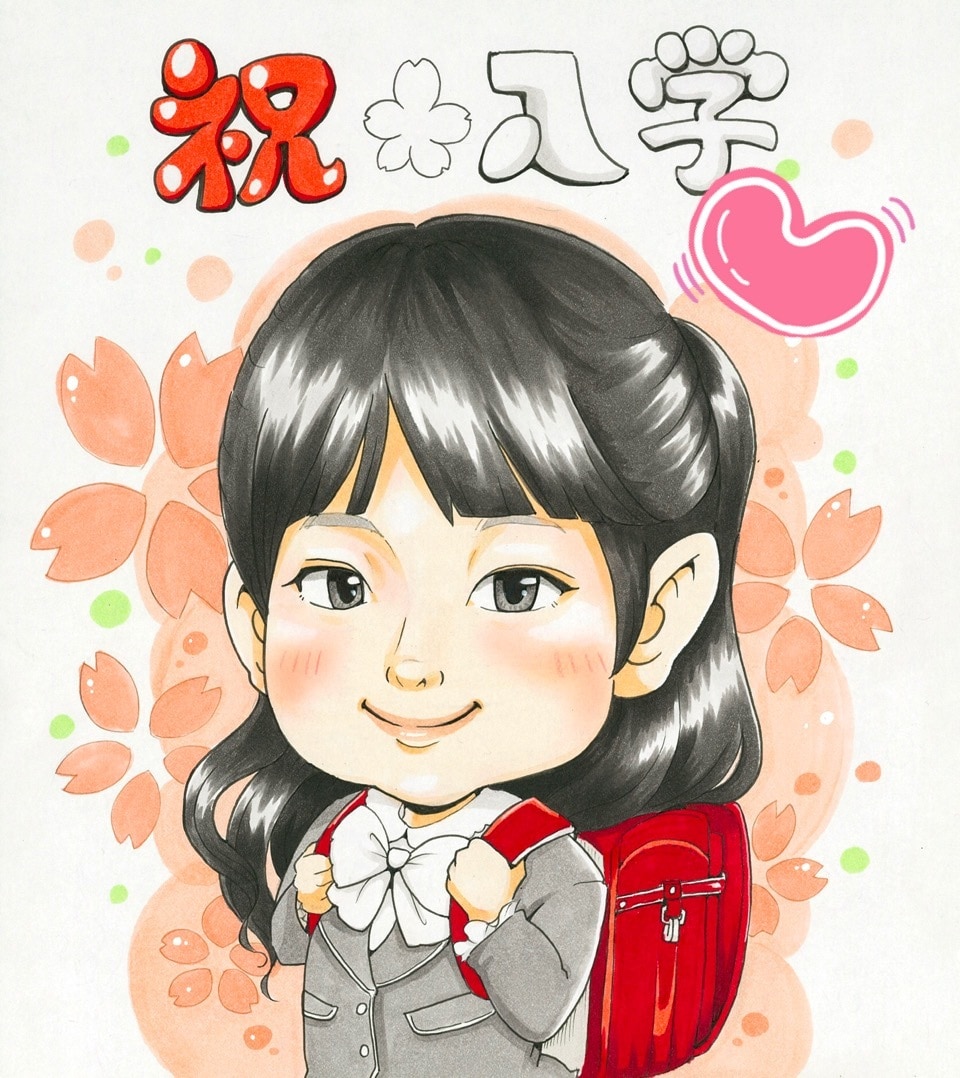ほんわか×ポップ！可愛い色紙似顔絵描きます 色紙は現在取扱ありませんm(_ _)m イメージ2