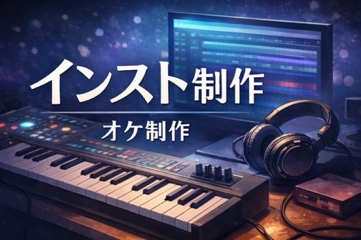 イメージを音で形にするオリジナルインスト制作します オリジナルBGM・インストお任せ！！ イメージ1