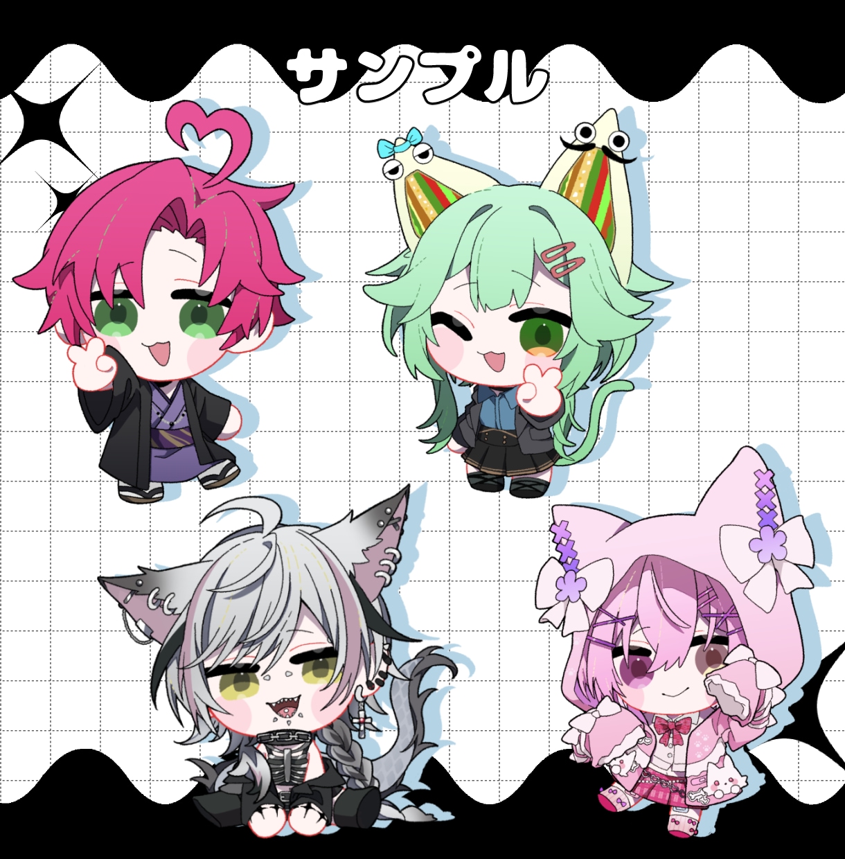 ゆるぽちゃ！2頭身なデフォルメ/SDキャラ描きます アイコン、動画素材、グッズ、スタンプ等幅広く対応します！ イメージ7