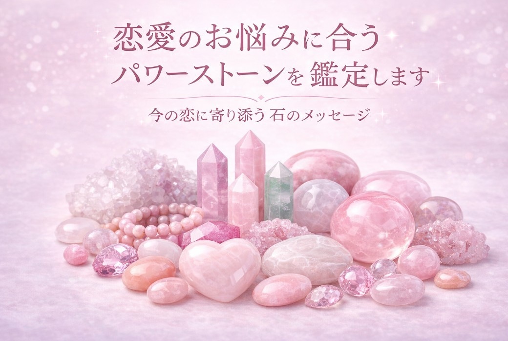 恋愛のお悩みに合ったパワーストーンを鑑定します 今の恋に寄り添う石のメッセージ イメージ1