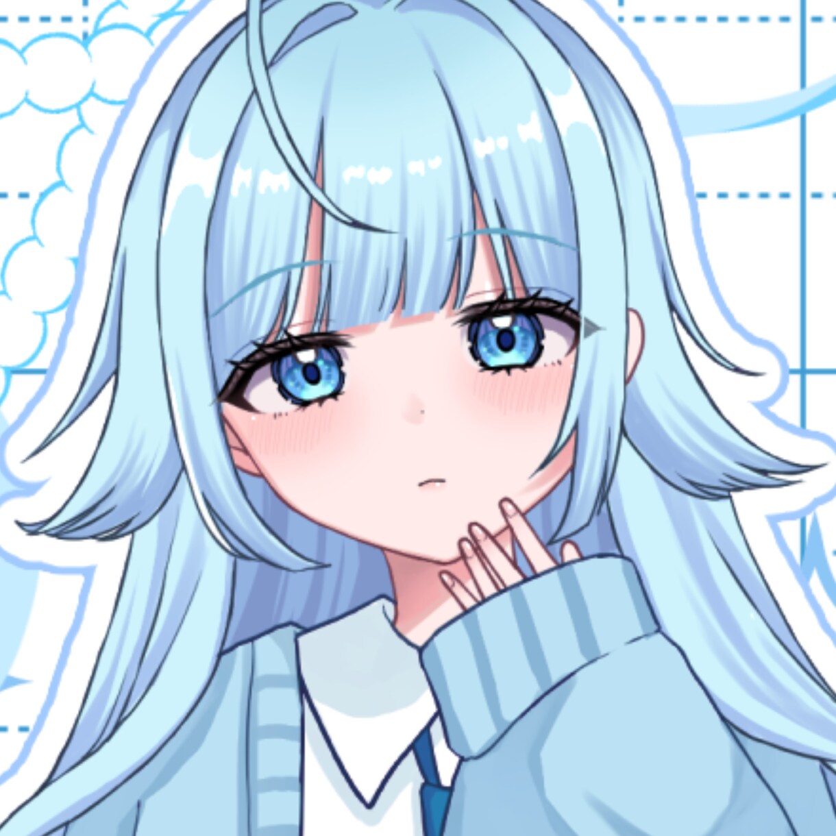SNSのアイコン用イラストを制作いたします 男女問わずかわいいイラストをお描きします！ イメージ1