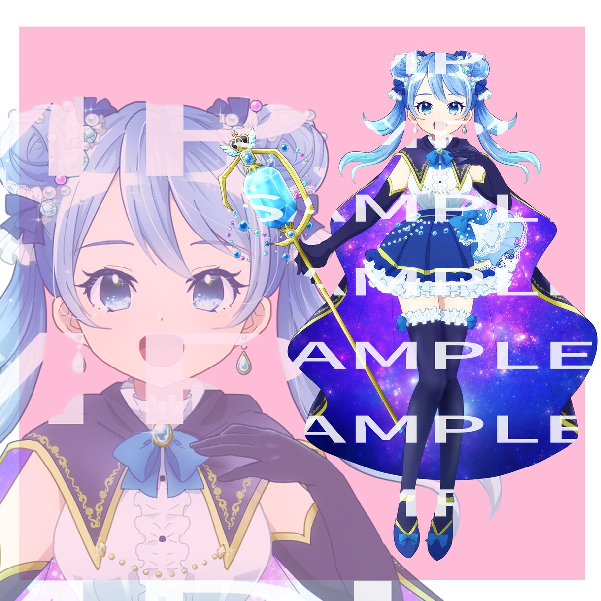 IRIAM用立ち絵制作します アニメ絵、メリハリのあるかわいいイラスト！ イメージ2