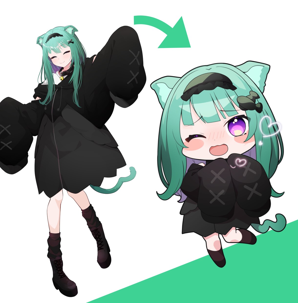 ちょこんと可愛い！活動用ミニキャライラスト描きます あなたのキャラをまるまる可愛いデフォルメイラストに！ イメージ3