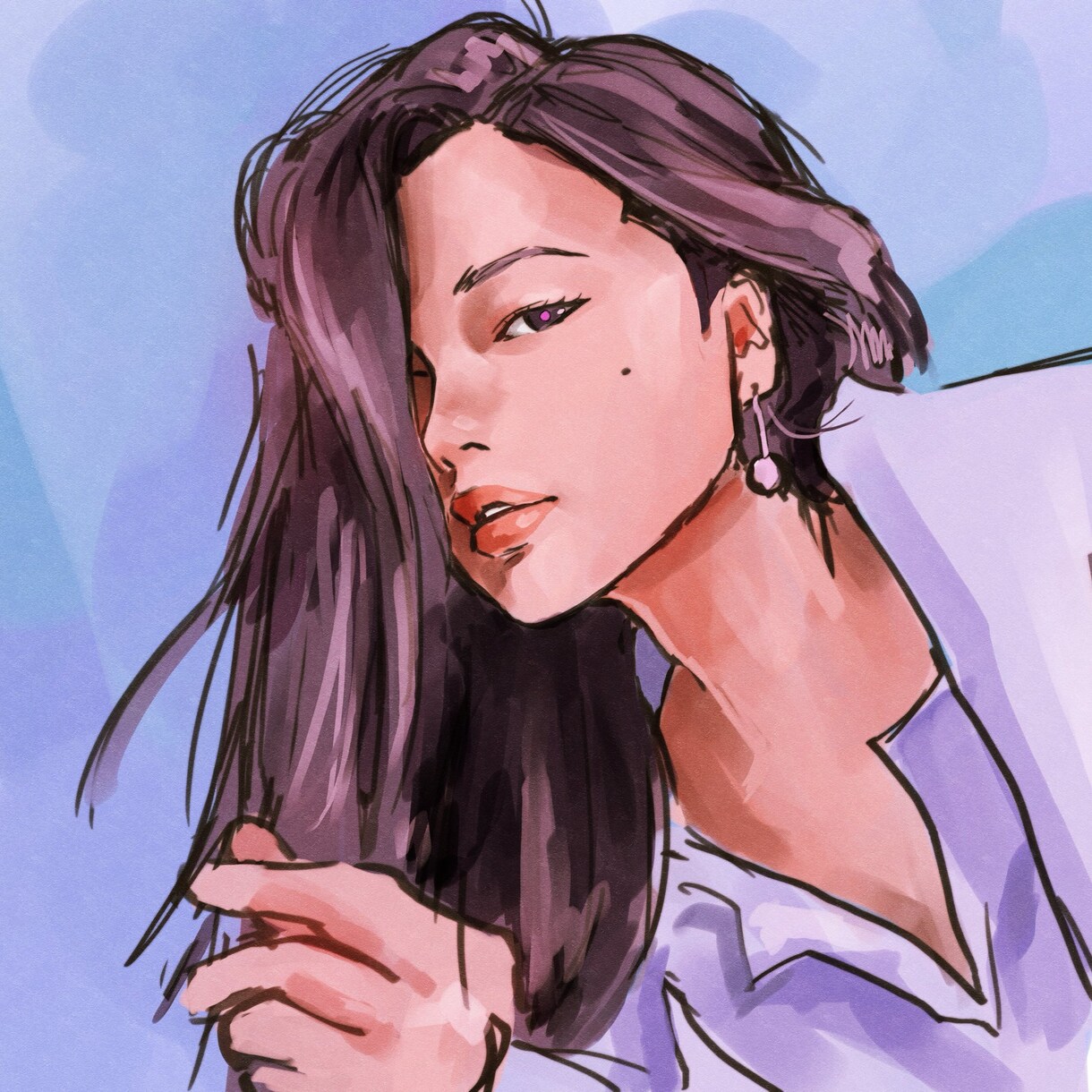 エモい似顔絵をお描きします LINEやSNS等のオシャレなアイコンや贈り物にどうぞ！ イメージ10