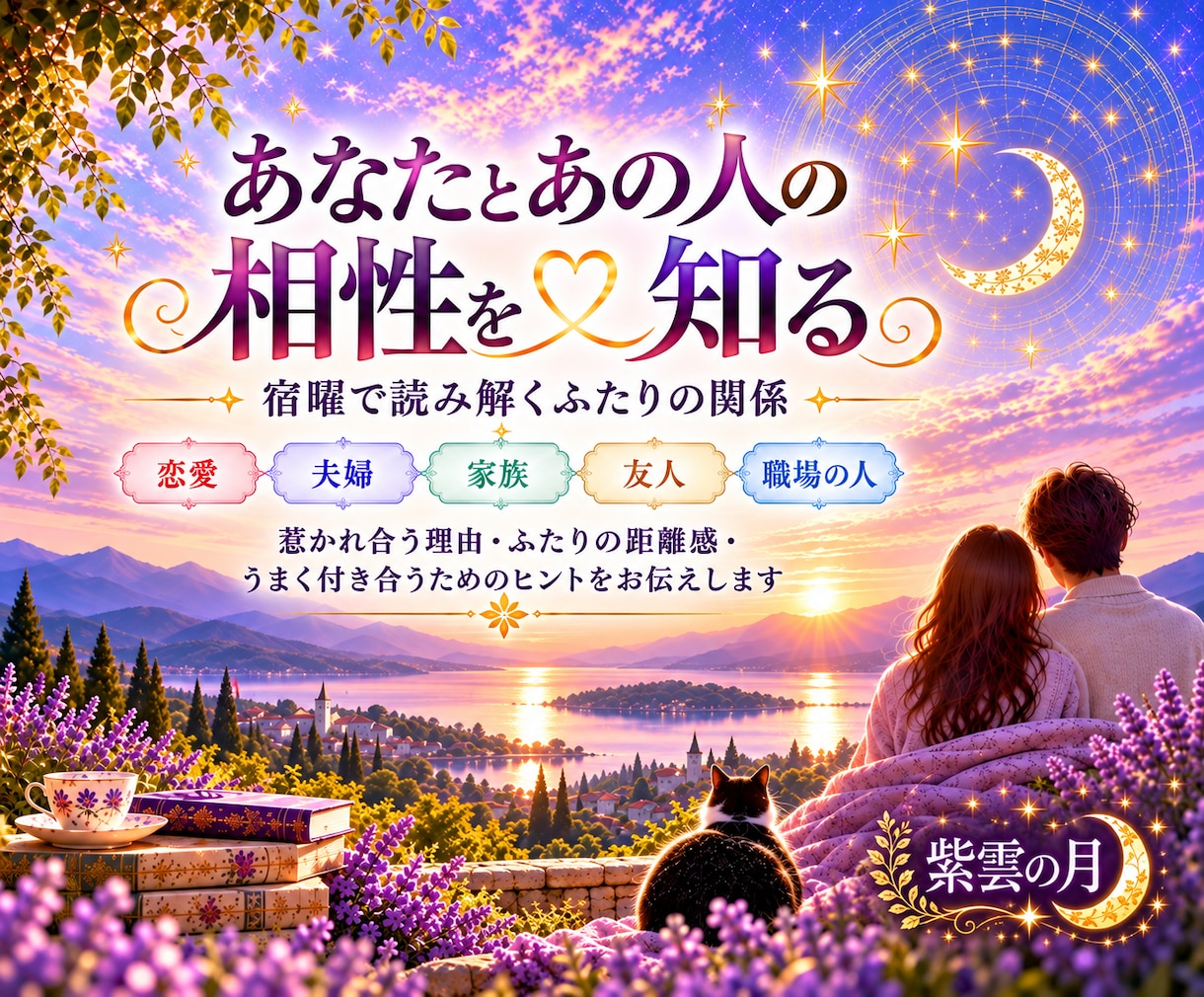 あなたとあの人の相性を宿曜で読み解きます ふたりの関係性・距離感・惹かれ合う理由を読み解きます イメージ1