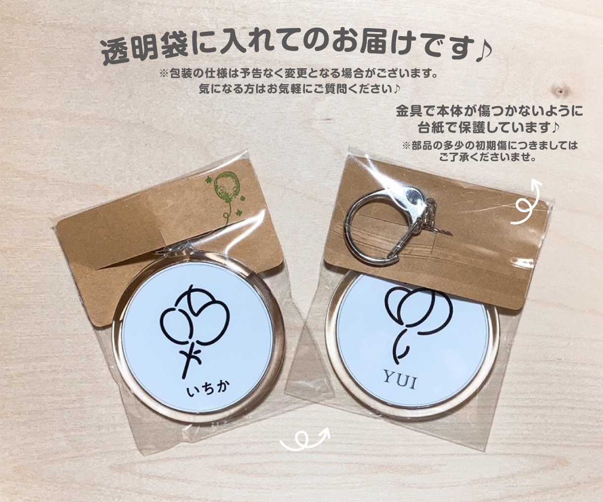 お名前で♡花モチーフのアイコンキーホルダー作ります ★安心の送料込価格★完全オリジナル★嬉しい両面デザイン♪ イメージ5