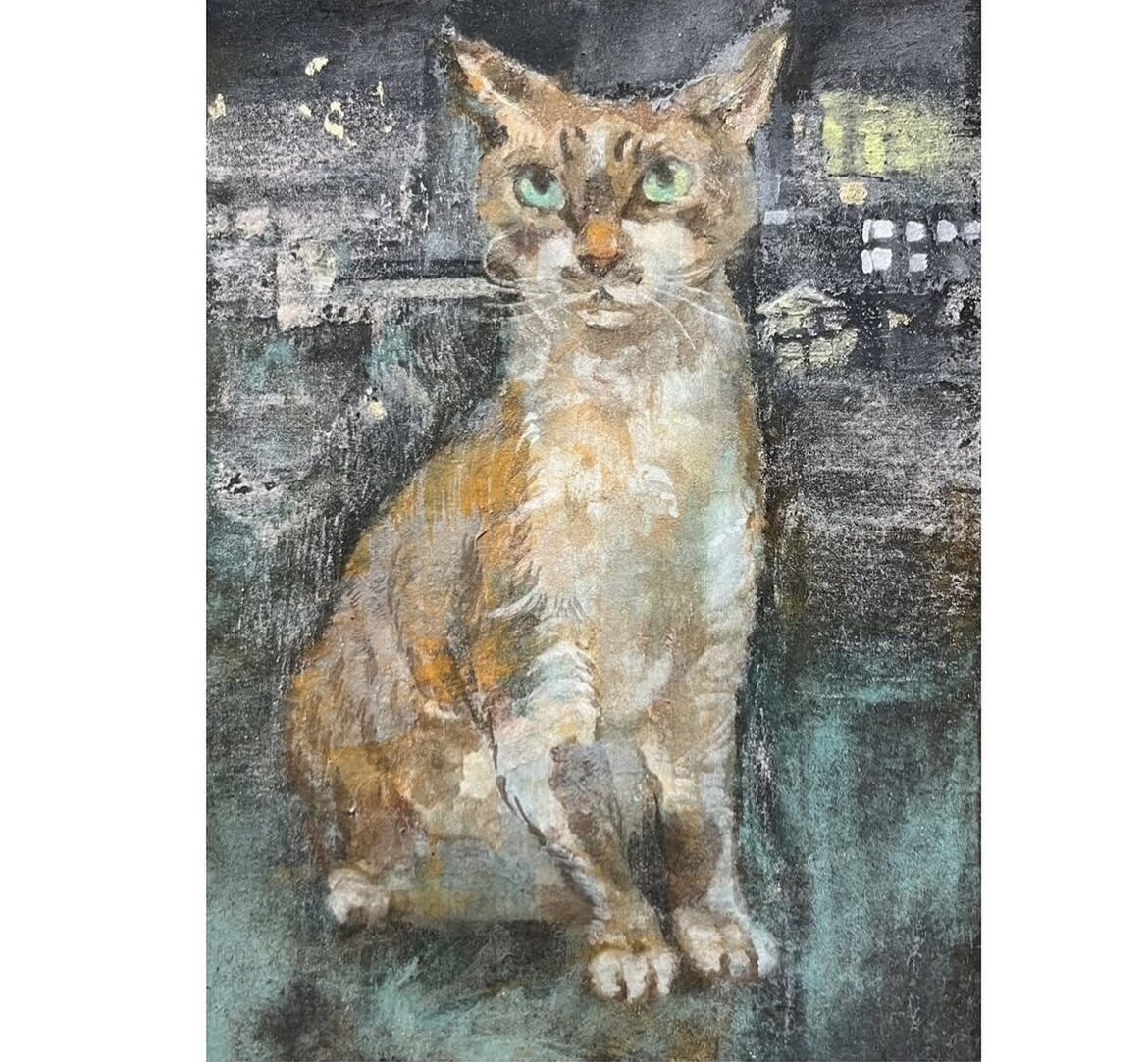 日本画画家がお家のわんちゃんねこちゃんを描きます その他動物や人間などなんでも描けます イメージ6