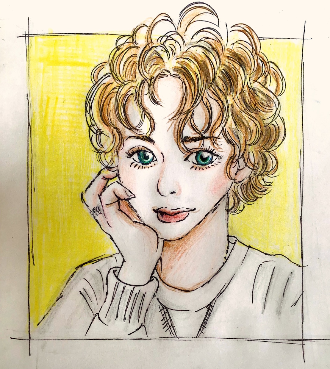 似顔絵描かせて頂きます お写真をもとにして似顔絵描かせて頂きます。 イメージ1