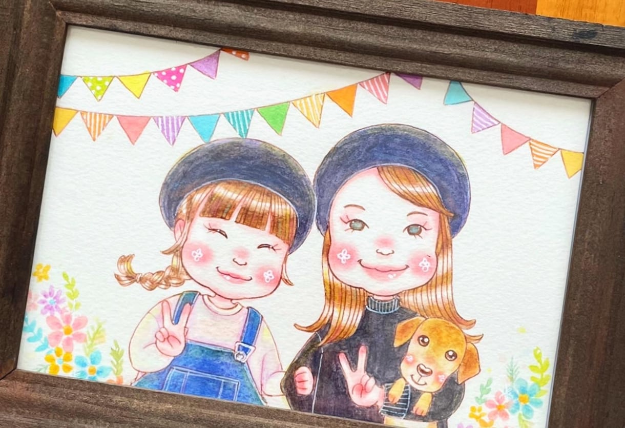 かわいい♡ミニキャラ風似顔絵イラストお描きします なんとな〜く似てる！だからアイコンやプレゼントにぴったり♪ イメージ5