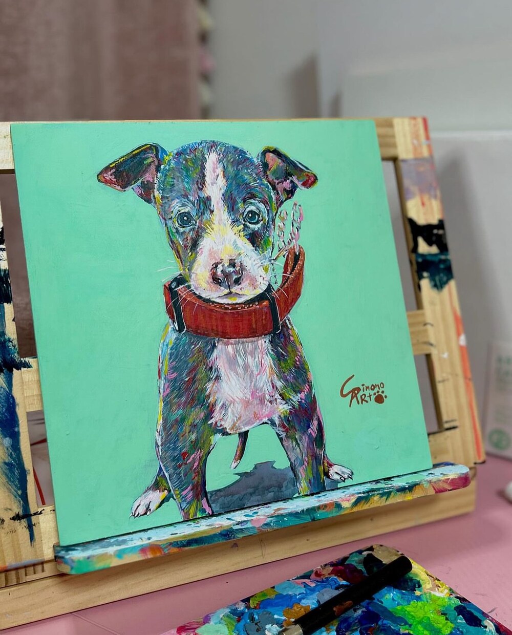 ペット似顔絵描きます 大切なペットを色鮮やかに世界に一つだけのアートを描きます！ イメージ1