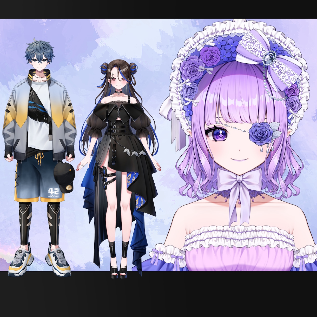 Live2D用パーツ分けイラスト・立ち絵制作します Vtuber、キービジュアル、ゲーム、TRPGに イメージ1