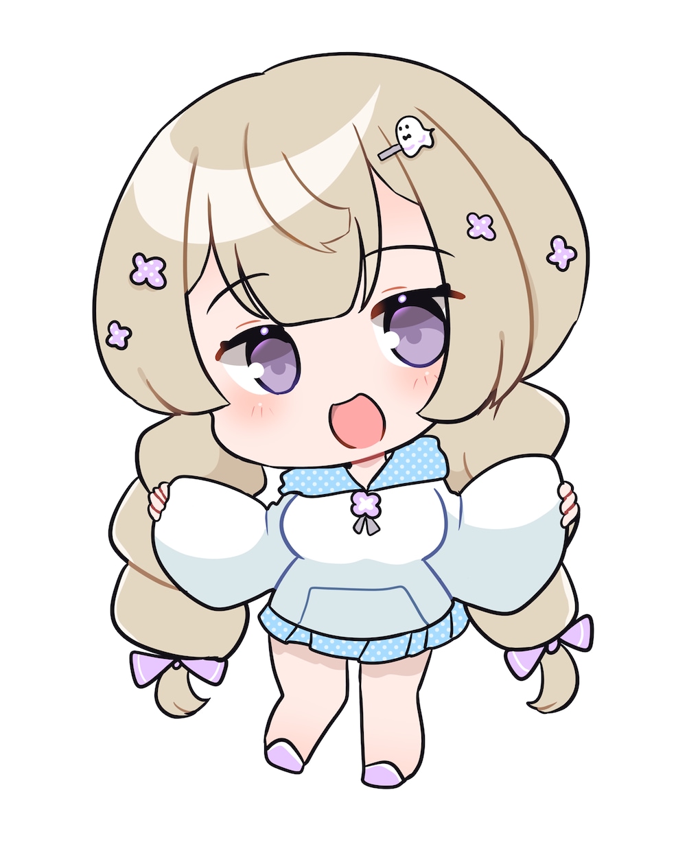 商用利用可！シンプルで可愛いイラスト描きます 表情差分付き！SNS･配信･グッズ製作などにどうぞ！ イメージ4