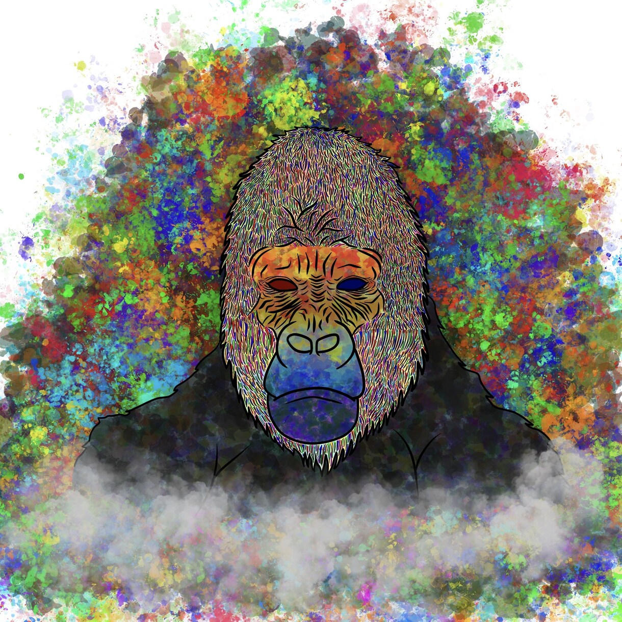 世界に1点しかないイラストを作成致します 動物や人物のもつイメージを色や模様に表現します！ イメージ2