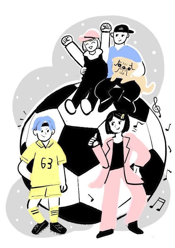 好きな物や背景のご希望ききます シンプルだけど似ていて可愛い似顔絵 イメージ3