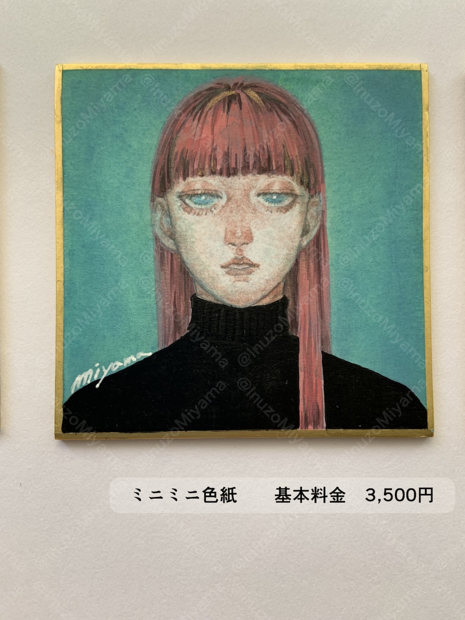 お手元に実物をお届け。貴方の思い、形にします 和風、レトロ、動物、人物、花、風景、なんでも描きます！ イメージ2