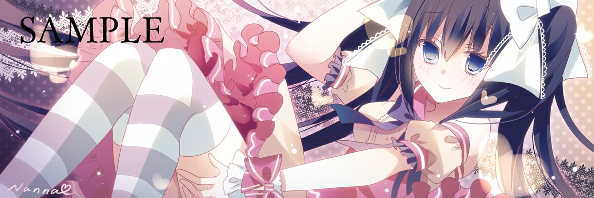 SNSやブログで使えるヘッダーイラスト描きます ◇◆あなただけのオリジナルヘッダーが欲しい方へ◆◇ イメージ7