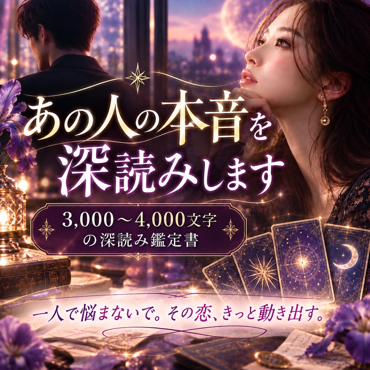 本音を深読み、迷いを「心が軽くなる未来」に変えます 相手は何を思ってる？態度の裏にある見えない気持ちを読みます イメージ1
