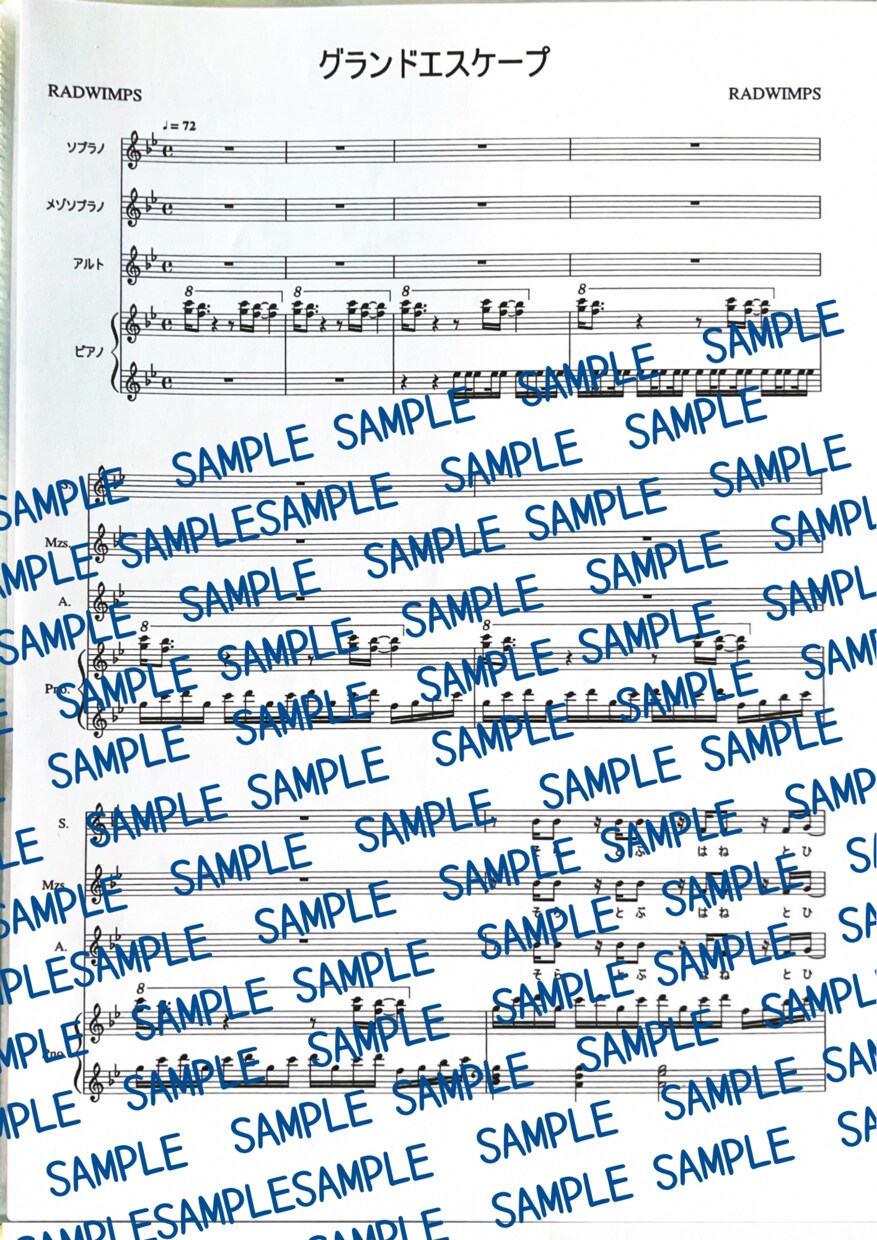 大好きな楽曲の楽譜を作ります その人にあったその人のための楽譜を作ります イメージ3