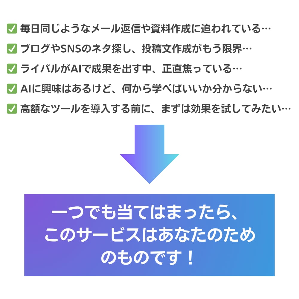 生成AIコンサルティングのお試し版を提供します AIであなたの業務を9割削減！すぐ使える生成AI活用サポート イメージ2