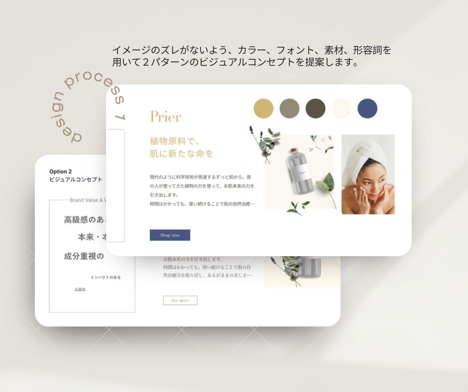Wordpress｜ブランドの世界観を表現します 作りたかったモノ、 伝えたかった想いをカタチに。 イメージ5