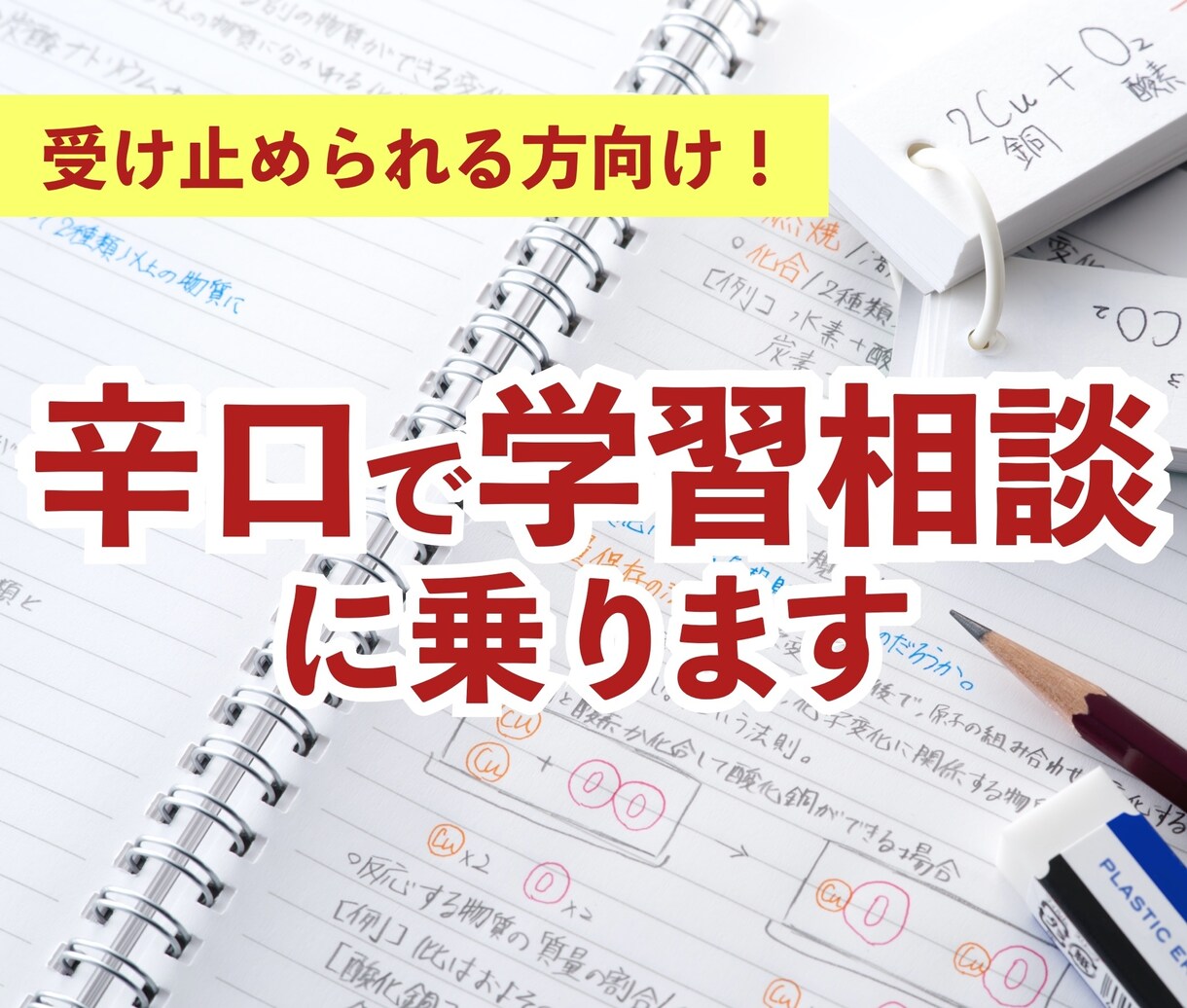 受け止められる方向け！辛口で学習相談に乗ります 教員・心理カウンセラー・電話相談員経験者によるカウンセリング イメージ1