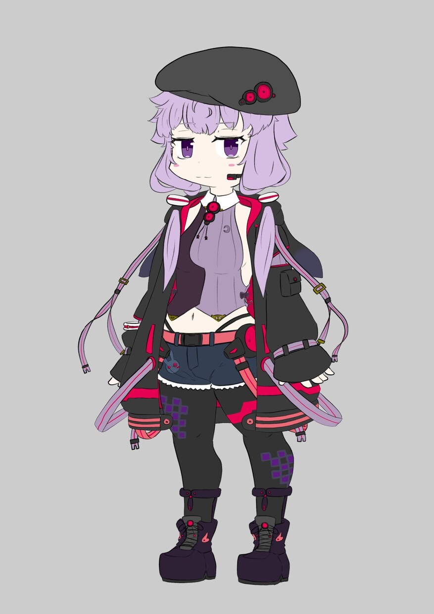 かっこかわいいキャラクターイラスト一枚絵制作します かっこいい悪顔・カワイイ笑顔の女の子を描きます イメージ7