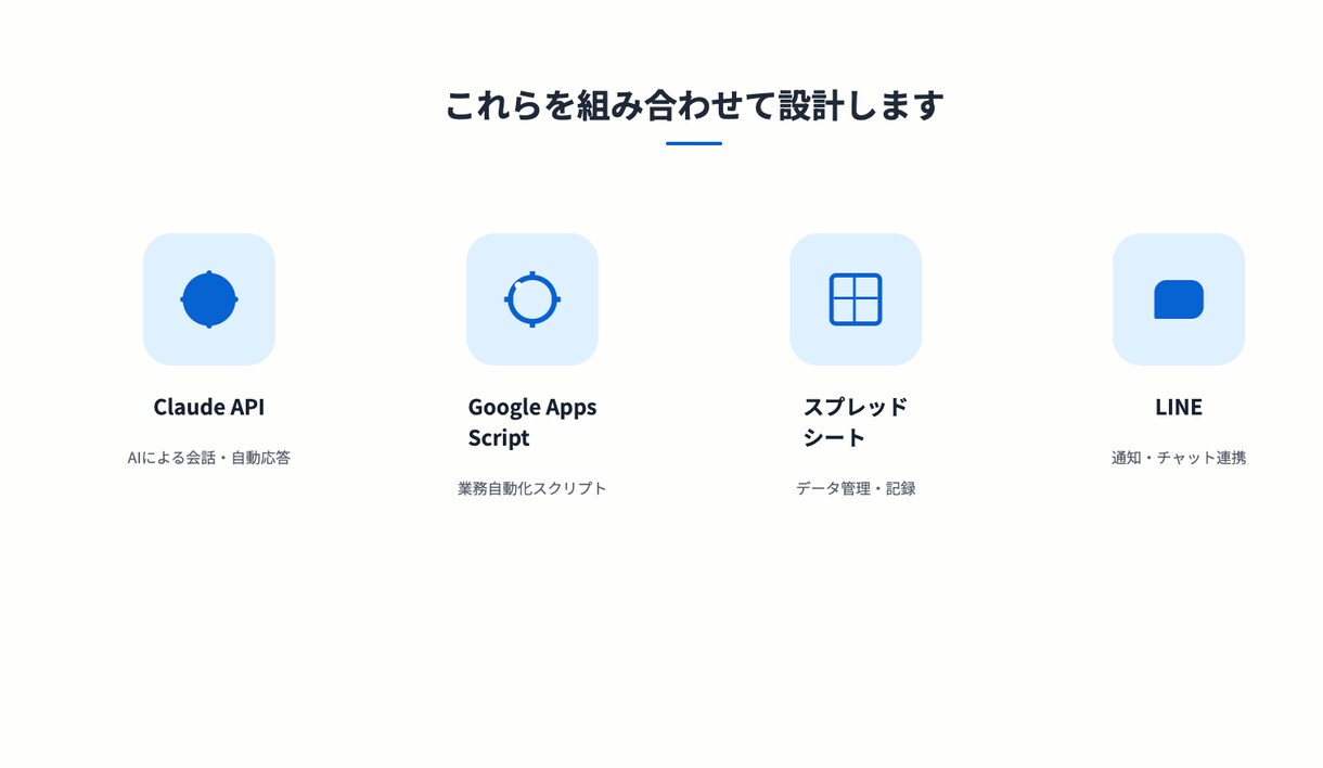 GAS×Claude APIで業務自動化します 動くデモ有り｜LP制作からAI自動化まで一括対応 イメージ3