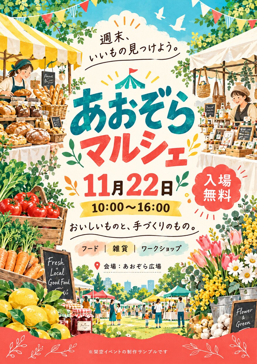 想いが伝わる、目にとまるチラシを制作します。ます 伝えたい想いを、見やすく、魅力が伝わるチラシに。 イメージ2