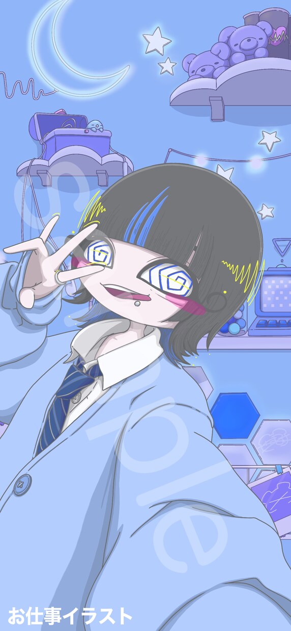 ポップなカートゥーン風イラスト描きます あなたのキャラクターをポップでかわいい１枚イラストに！ イメージ10