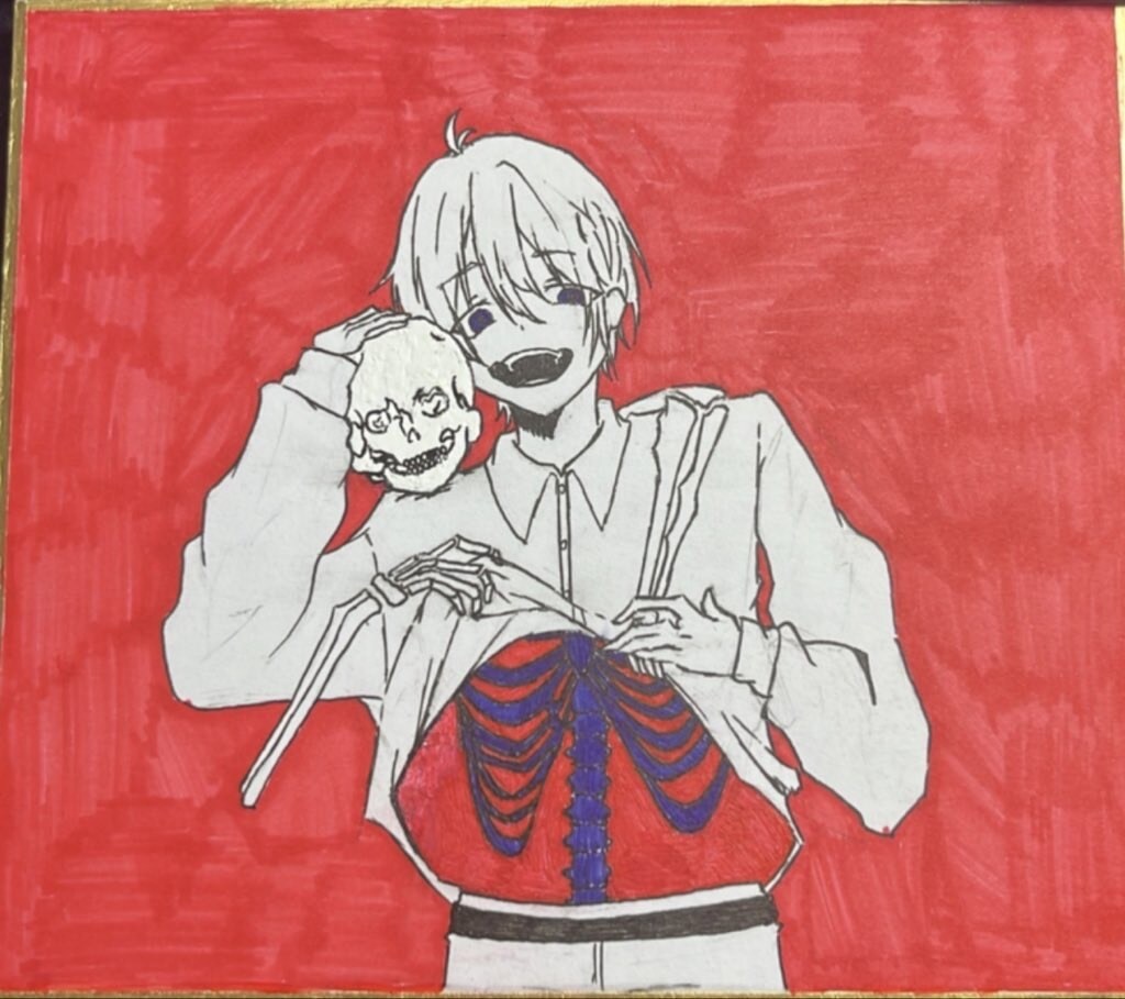 アナログイラストを作成します 色紙、原稿用紙などの絵を描ける紙になんでも描きます！ イメージ2