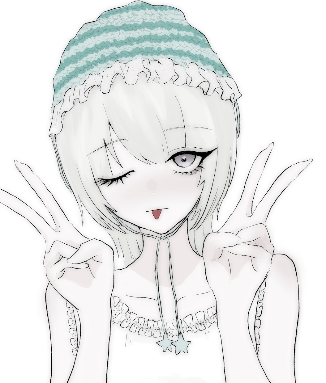 雰囲気のあるイラスト描きます アングラやダーク、モノクロ、透明感等のある独特な雰囲気 イメージ1