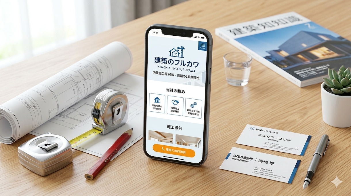 建築業のプロがHP作成します 建築業界歴9年で専門用語も丸投げOK。 イメージ4