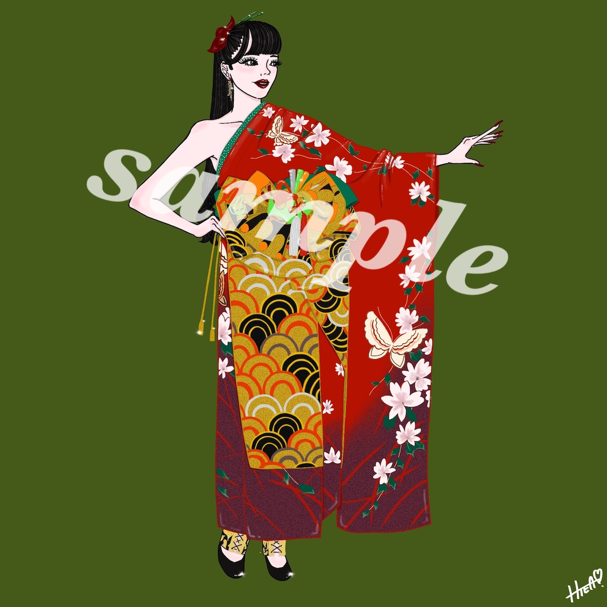 KAWII♡イラスト描きます あなたのsnsアイコンKAWI♡くしちゃいますっ！！ イメージ1