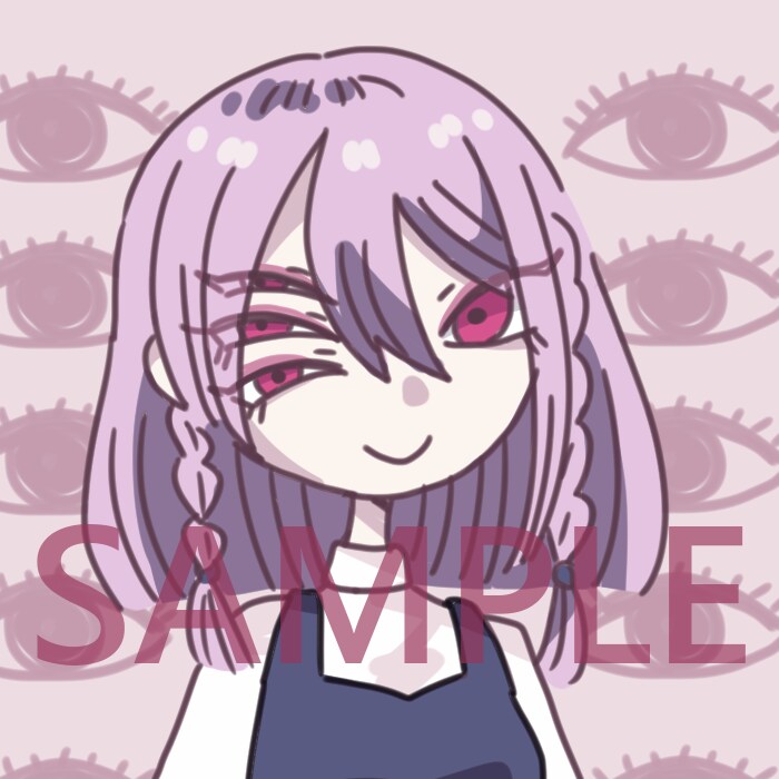SNSアイコン用　デフォルメイラスト描きます ちょっとダークな雰囲気の太線デフォルメイラストです イメージ6