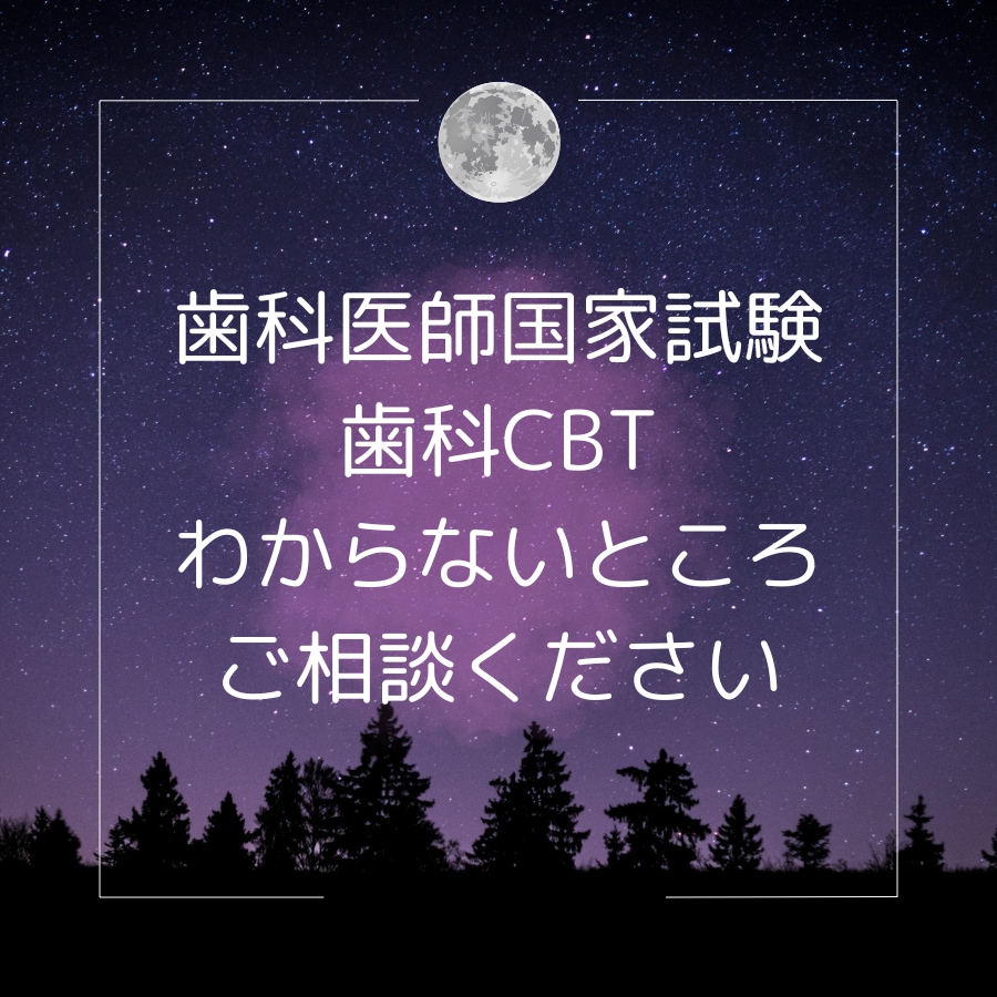 歯科医師国試、CBTの苦手なところ教えます チャットでゆっくり考えながら参りましょう! イメージ1