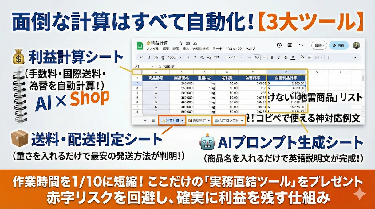 ツール付！AI×Shopee輸出の稼ぎ方教えます 円安を味方に！AIとツールで月5万稼ぐシンガポール輸出 イメージ5