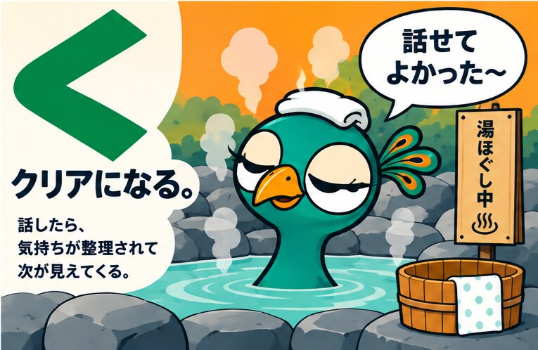 人には言いにくい話も気兼ねなくお聞きします 自慢も愚痴も、長い話も丸ごと聞く。飛ぶ、まとまらないも大歓迎 イメージ4