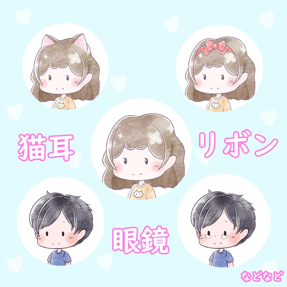 超短時間！ブログで使いやすいアイコンを描きます シンプルで可愛いブログやホームページで使いやすいアイコン！ イメージ3