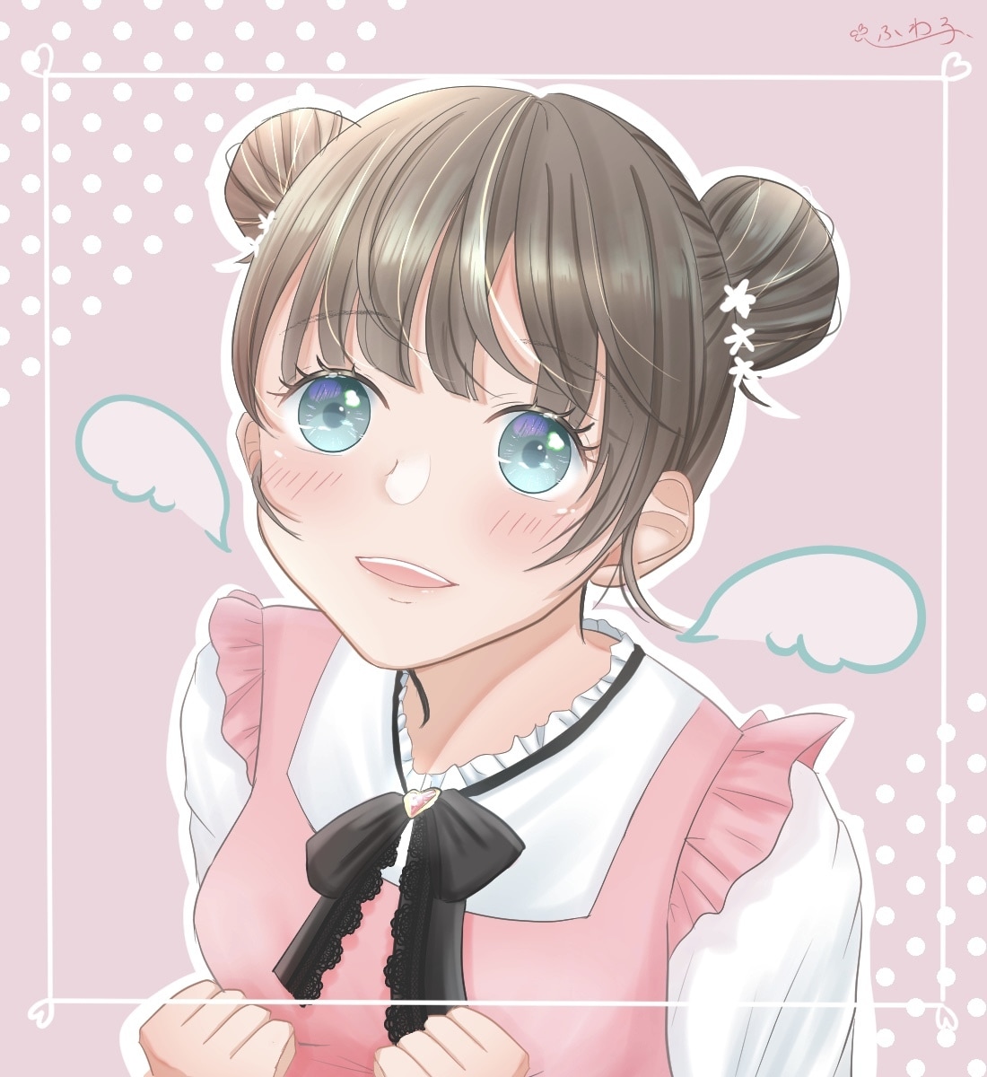 ふんわり可愛いSNSアイコン描きます 優しげな雰囲気でトプ画を飾ります イメージ2