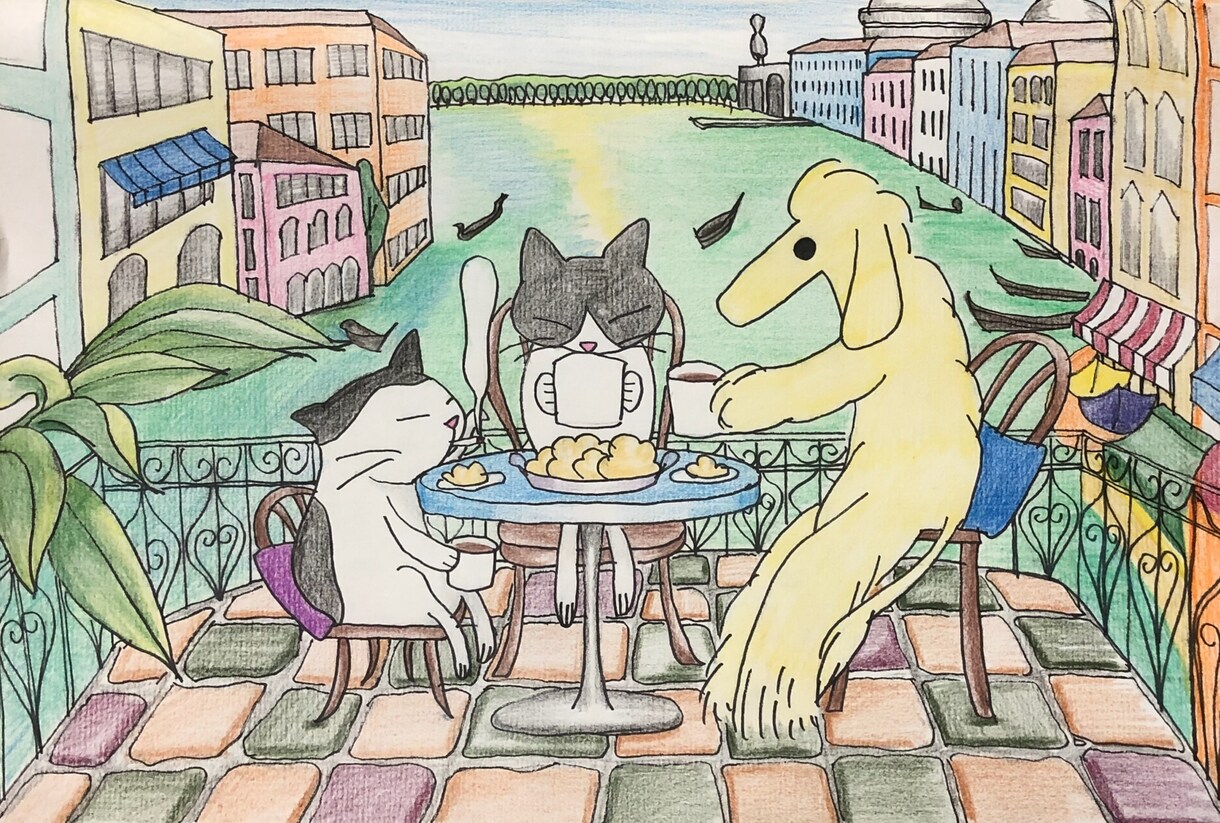 リアル似顔絵デフォルメ似顔絵動物絵アイコン作ります ペットや自分の似顔絵が欲しい方SNSのアイコン等描きます イメージ2