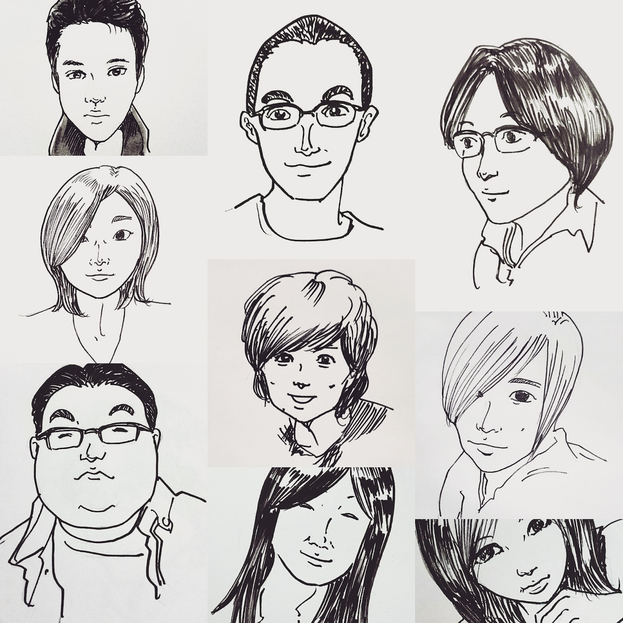 僕の絵柄で似顔絵描きます お気軽に描いてもらいたいで楽しみたい イメージ2