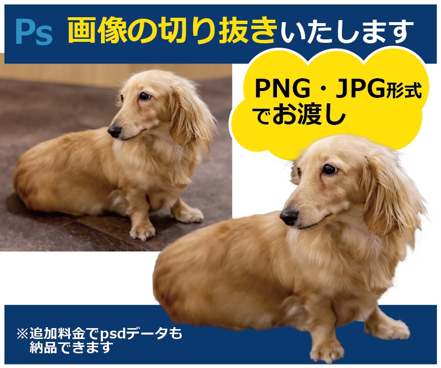 商品画像や人物背景を単色・透過に！丁寧に切抜きます 画像切抜10年以上！自動処理では難しい細部も丁寧に仕上げます イメージ1