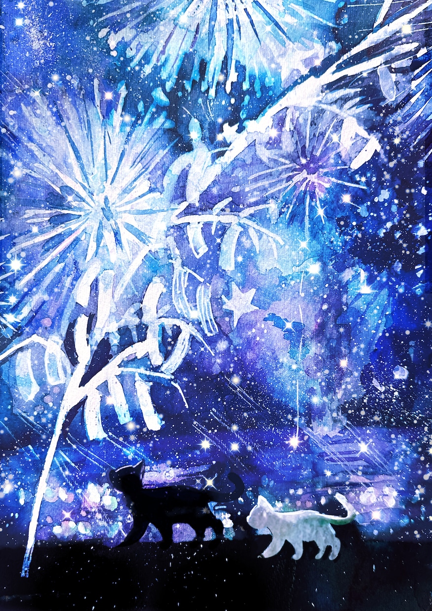 即日可プレゼントやサムネにも美しい水彩絵作成します 背景込みもお任せください！アナログならではの質感を表現します イメージ6