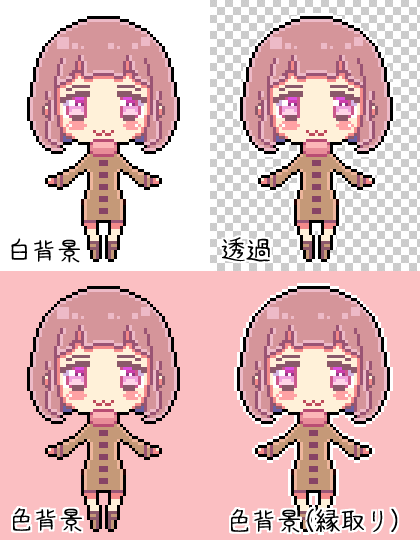 ミニキャラのドット絵作成します ★用途・加工自由！自分だけの可愛いアイコンが欲しい方へ★ イメージ3