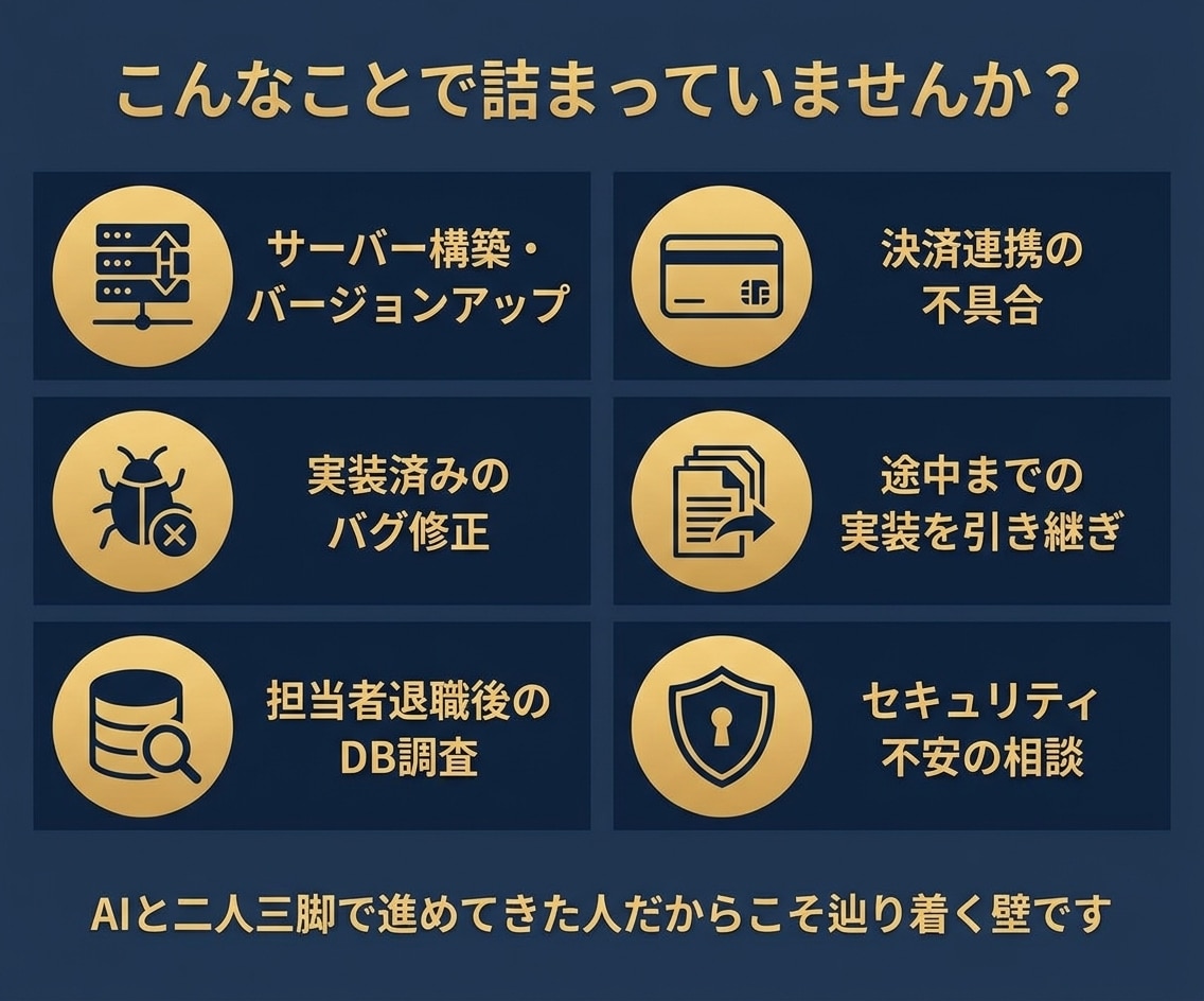 AI開発のバグ修正・トラブル解決します 作り直さず、40年のプロが「仕上げ」だけ担当 イメージ2